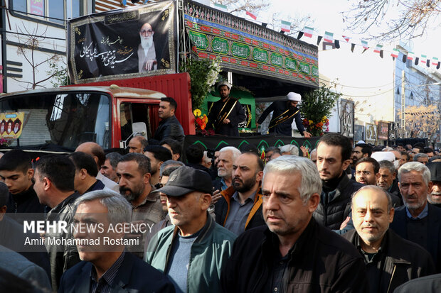 مراسم تشییع پیکر آیت الله محمودی در ورامین