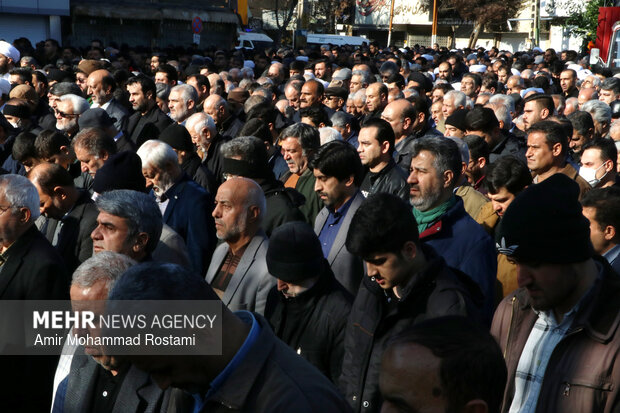 مراسم تشییع پیکر آیت الله محمودی در ورامین