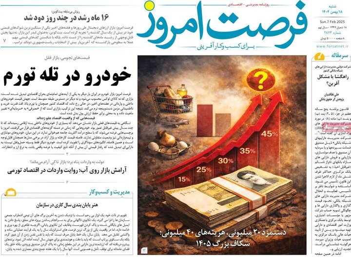 روزنامه های اقتصادی 18 بهمن