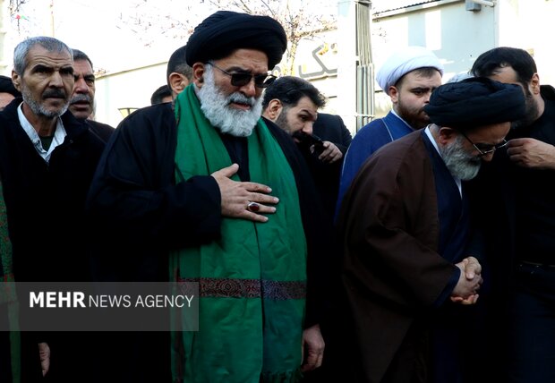 مراسم تشییع پیکر آیت الله محمودی در ورامین
