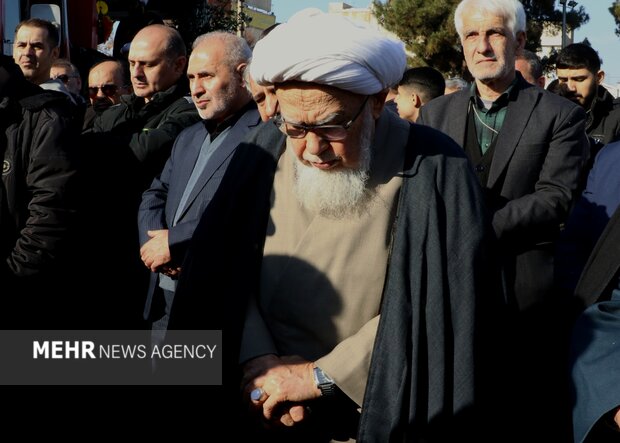 مراسم تشییع پیکر آیت الله محمودی در ورامین