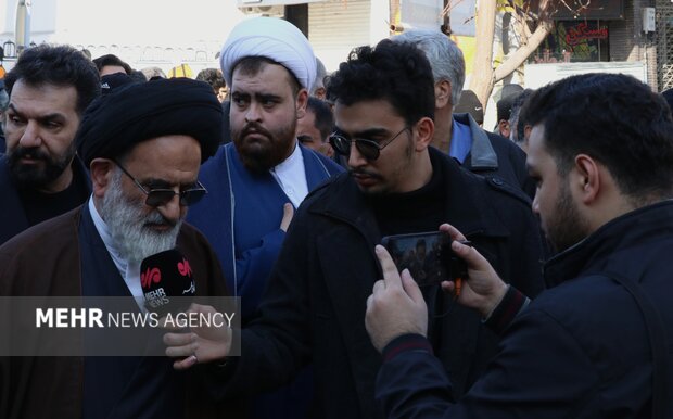 مراسم تشییع پیکر آیت الله محمودی در ورامین