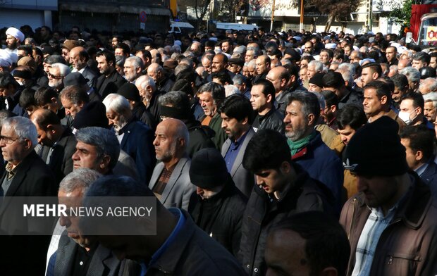 مراسم تشییع پیکر آیت الله محمودی در ورامین