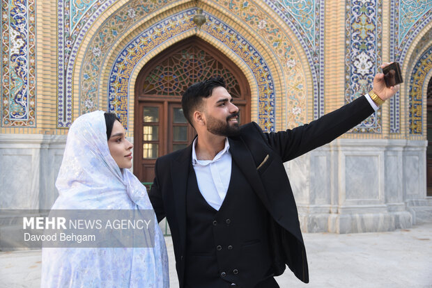 جشن ازدواج ۳۱۳ زوج بسیجی در مشهد