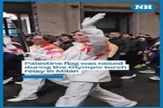 VIDEO: Palestine flag raised during Winter Olympic in Milan