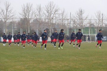 ادامه تمرینات فشرده تیم فوتبال جوانان در مرکز ملی