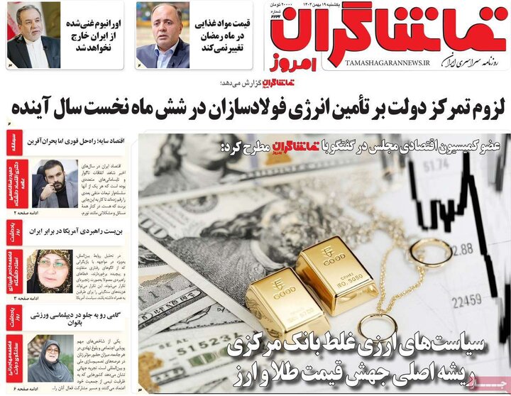 روزنامه های صبح 19 بهمن