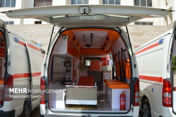 ۱۱ دستگاه آمبولانس جدید به ناوگان اورژانس هرمزگان الحاق شد