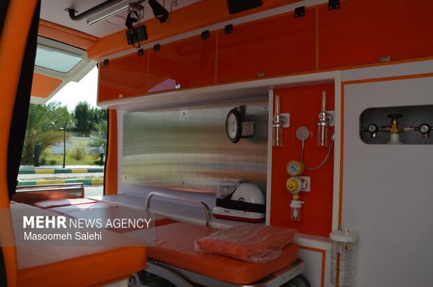 ۱۱ دستگاه آمبولانس جدید به ناوگان اورژانس هرمزگان الحاق شد