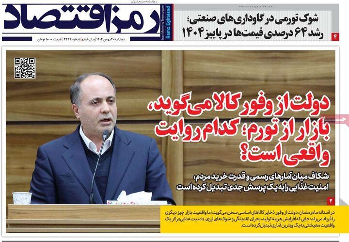 روزنامه های اقتصادی 20 بهمن