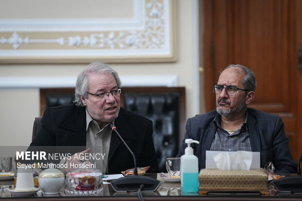 دیدار اعضای شورای هماهنگی دهه فجر با رئیس مجلس شورای اسلامی