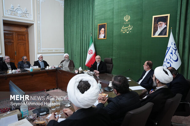 دیدار اعضای شورای هماهنگی دهه فجر با رئیس مجلس شورای اسلامی