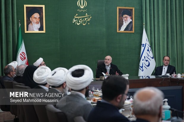 دیدار اعضای شورای هماهنگی دهه فجر با رئیس مجلس شورای اسلامی