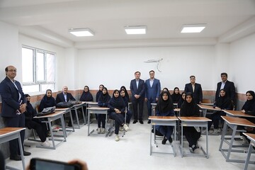 مدرسه حضرت زینب شهر اهرم افتتاح شد