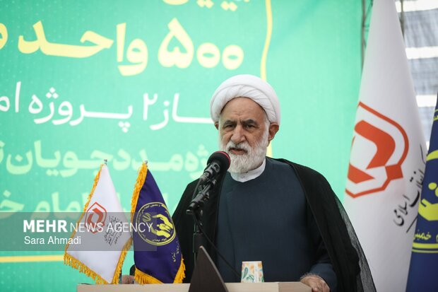 کلنگ زنی فاز دوم ۵۰۰ واحد مسکن مددجویان کمیته امداد در مشهد