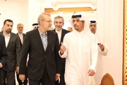 لاريجاني يلتقي وزير خارجية قطر