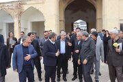 بازدید وزیر میراث فرهنگی از کاروان شاه عباسی سمنان