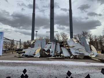 Iran displays wreckage of Israeli drones