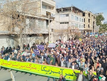 حضور پرشور مردم بردسکن در راهپیمایی ۲۲ بهمن