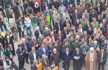 نمایش اقتدار و همبستگی در راهپیمایی ۲۲ بهمن ملکشاهی 