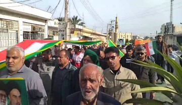 راهپیمایی ۲۲ بهمن در بردخون