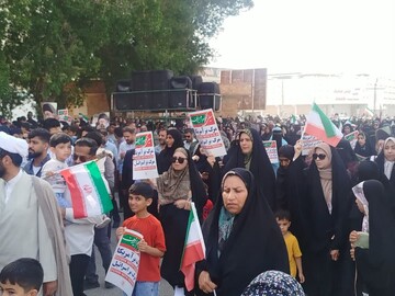 راهپیمایی حماسی مردم جاسک در راهپیمایی ۲۲ بهمن