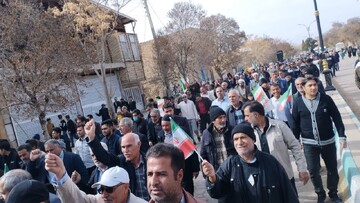 حماسه حضور پرشور مردم  کوهبنان در یوم الله ۲۲ بهمن