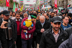 حضور رئیس مجلس در راهپیمایی یوم‌الله ۲۲ بهمن