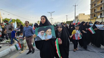 فرماندار دیر: حضور مردم پاسخی روشن به تهدیدها است