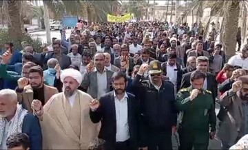 حضور مردم انقلابی و همیشه در صحنه فهرج در راهپیمایی ۲۲ بهمن