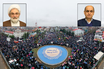 قدردانی نماینده ولی فقیه و استاندار گیلان از مردم برای حماسه حضور