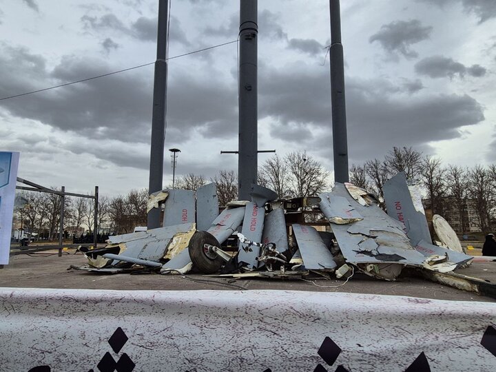 Iran displays wreckage of Israeli drones