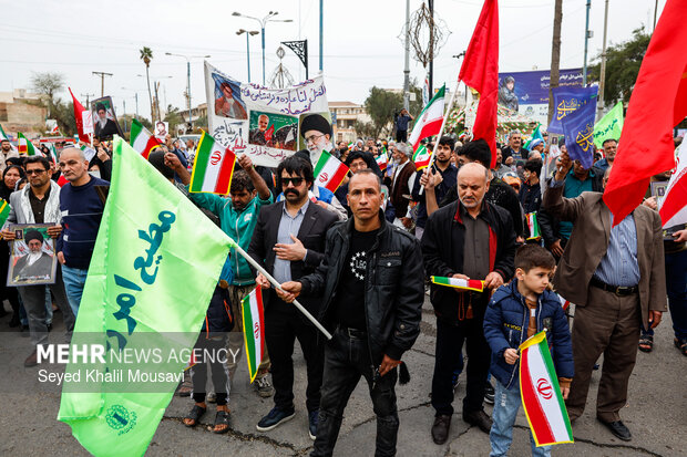 راهپیمایی ۲۲ بهمن در اهواز