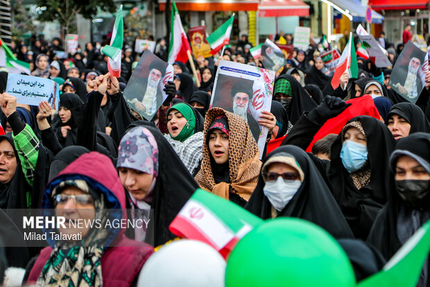 راهپیمایی ۲۲ بهمن در فومن