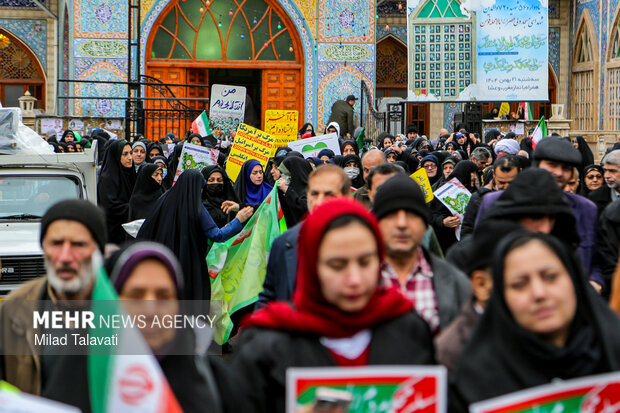 راهپیمایی ۲۲ بهمن در فومن