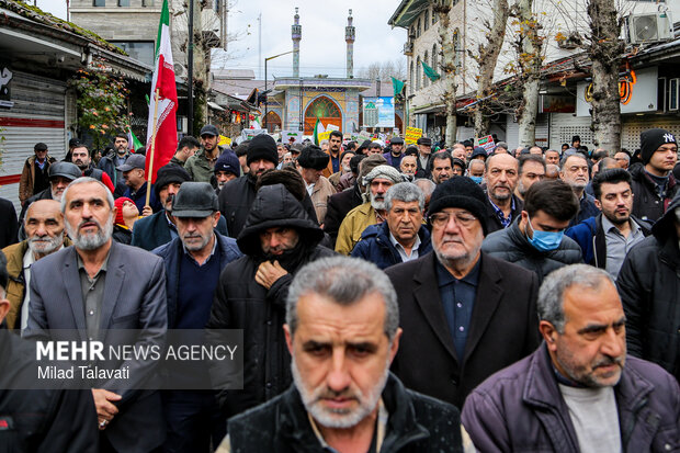 راهپیمایی ۲۲ بهمن در فومن