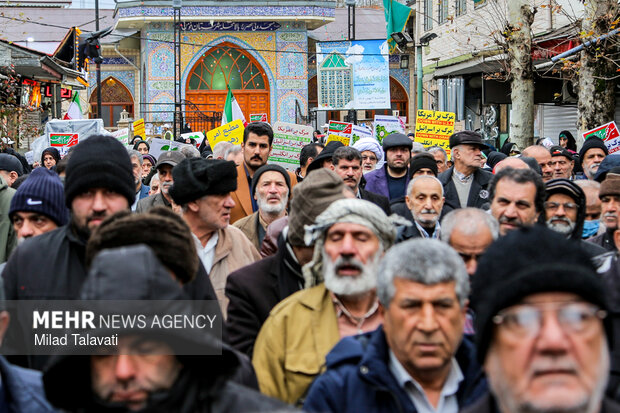 راهپیمایی ۲۲ بهمن در فومن