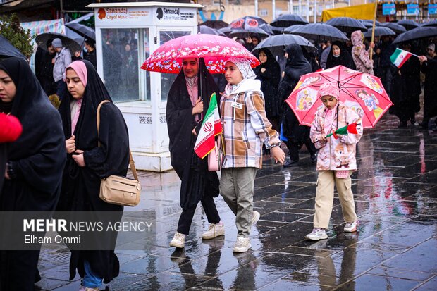 راهپیمایی ۲۲ بهمن در سنندج