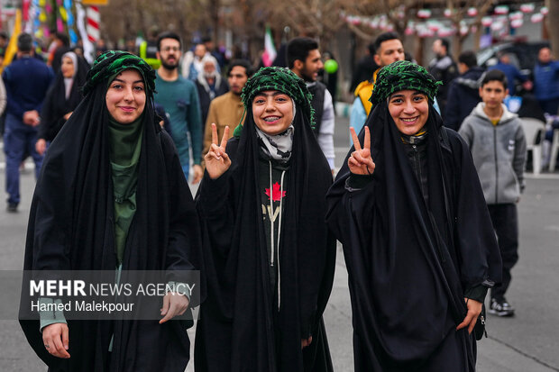 حضور رئیس مجلس در راهپیمایی یوم‌الله ۲۲ بهمن