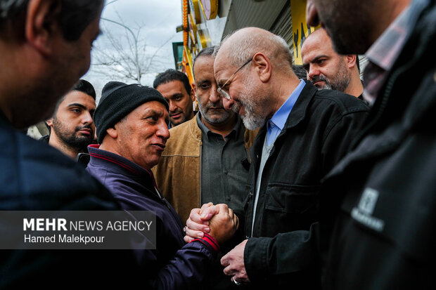 حضور رئیس مجلس در راهپیمایی یوم‌الله ۲۲ بهمن