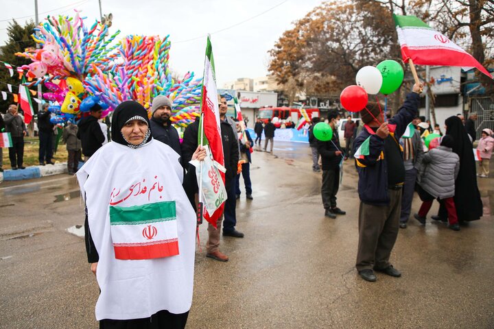 راهپیمایی 22 بهمن در بجنورد