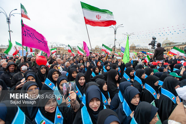 راهپیمایی ۲۲ بهمن در همدان