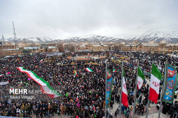 راهپیمایی ۲۲ بهمن در همدان