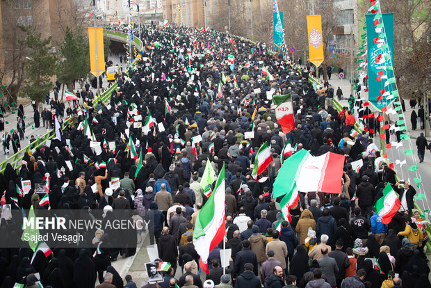 راهپیمایی ۲۲ بهمن در همدان