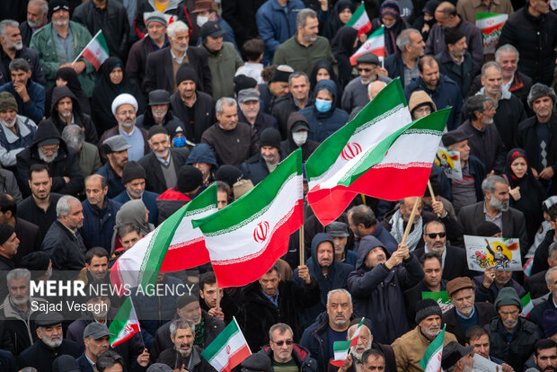 راهپیمایی ۲۲ بهمن در همدان