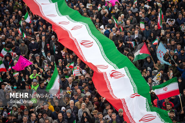 راهپیمایی ۲۲ بهمن در همدان