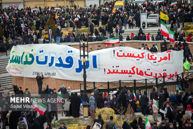 راهپیمایی ۲۲ بهمن در همدان