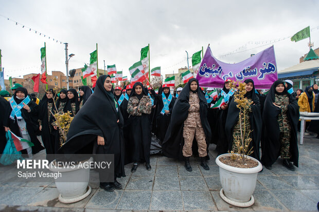 راهپیمایی ۲۲ بهمن در همدان