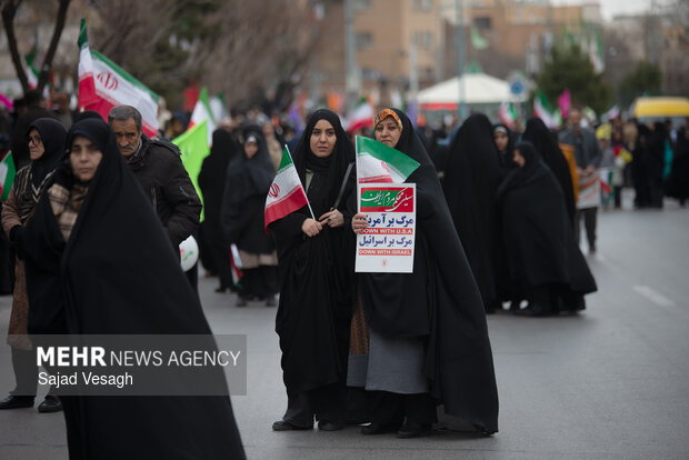 راهپیمایی ۲۲ بهمن در همدان