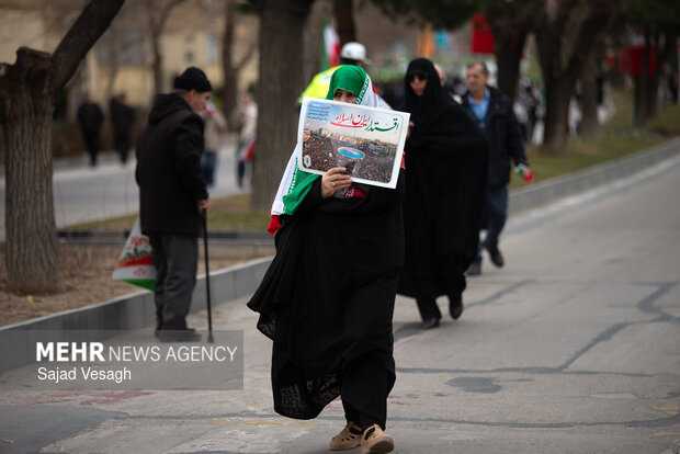 راهپیمایی ۲۲ بهمن در همدان
